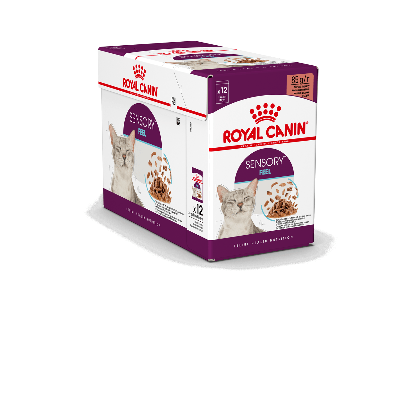 ROYAL CANIN Sensory Feel hrană umedă pisici stimularea simțului tactil (în sos), bax, 85g x 12buc