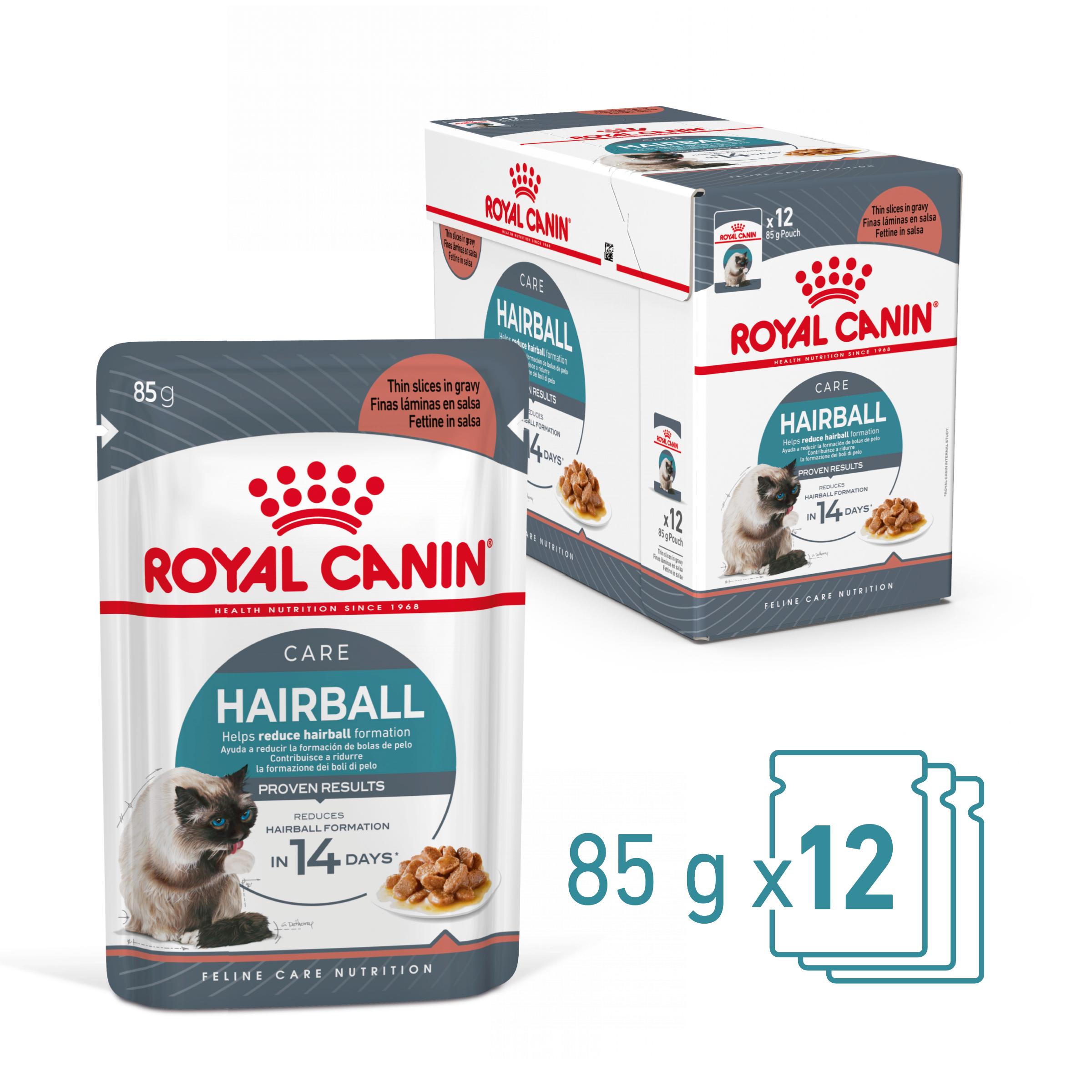 ROYAL CANIN Hairball Care Adult, hrană umedă pisici, limitarea ghemurilor de blană, (în sos), bax, 85g x 12buc - 2 | YEO