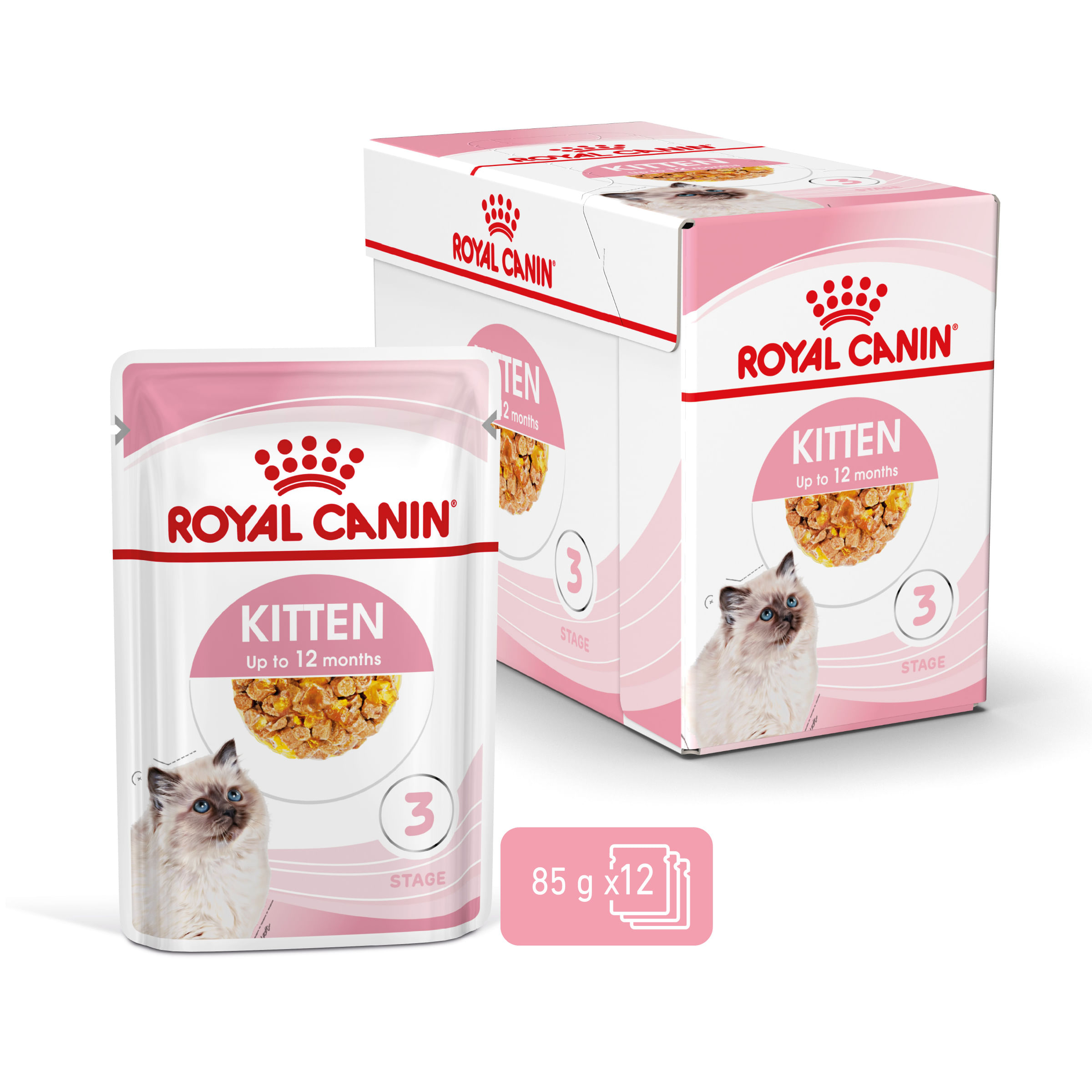 ROYAL CANIN Kitten, hrană umedă pisici, (în aspic), bax, 85g x 12buc