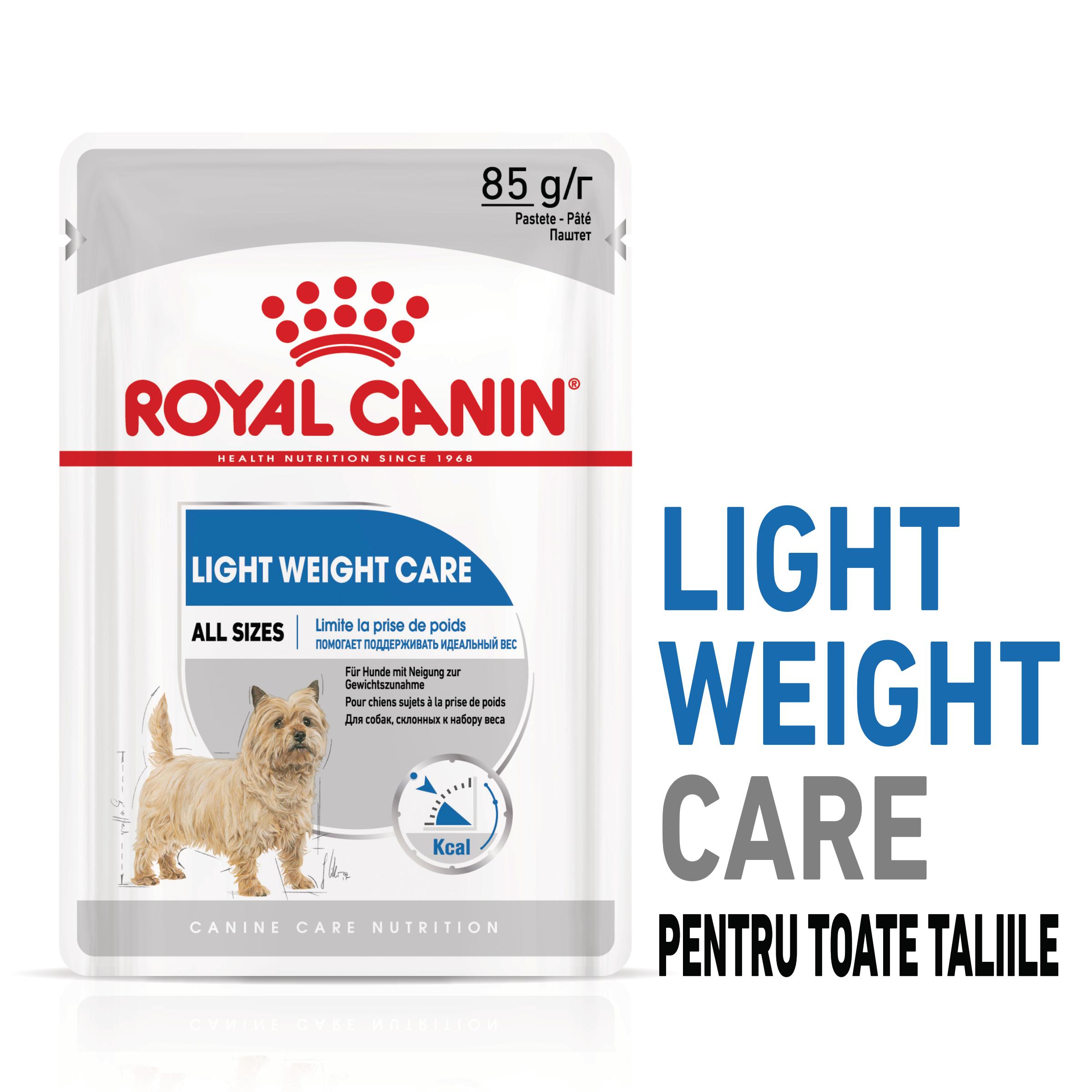 ROYAL CANIN Light Weight Care Adult, hrană umedă câini, limitarea creșterii în greutate, (pate), 85g