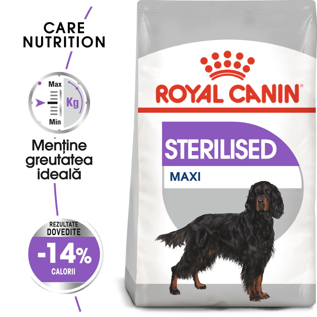 ROYAL CANIN Maxi Sterilised Adult hrană uscată câini sterilizați, 12kg - 1 | YEO