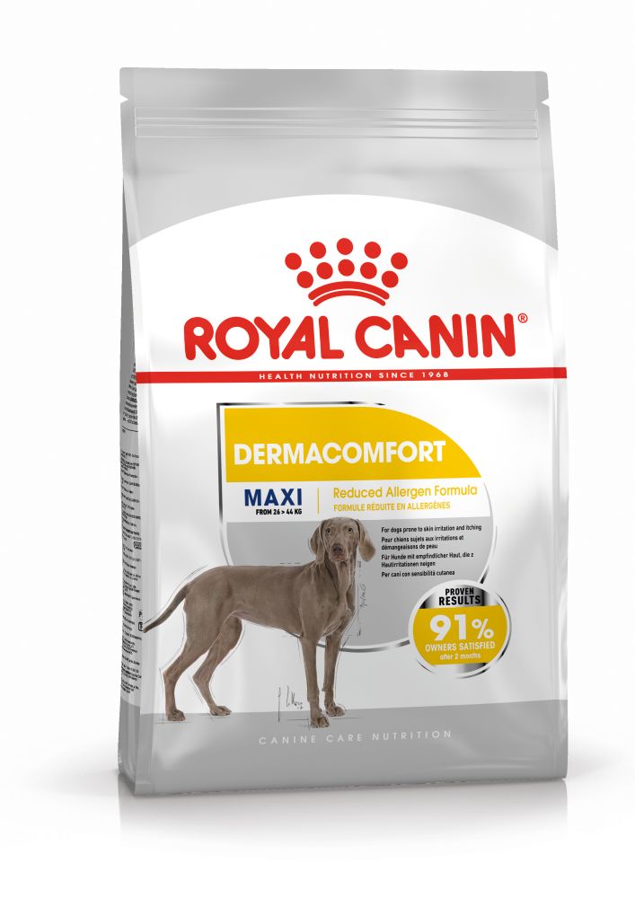 ROYAL CANIN Maxi Dermacomfort, hrană uscată câini, prevenirea iritațiilor pielii, 12kg - 2 | YEO