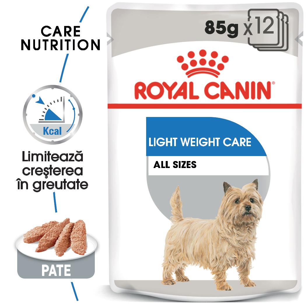 ROYAL CANIN Light Weight Care Adult, hrană umedă câini, limitarea creșterii în greutate, (pate), bax, 85g x 12buc