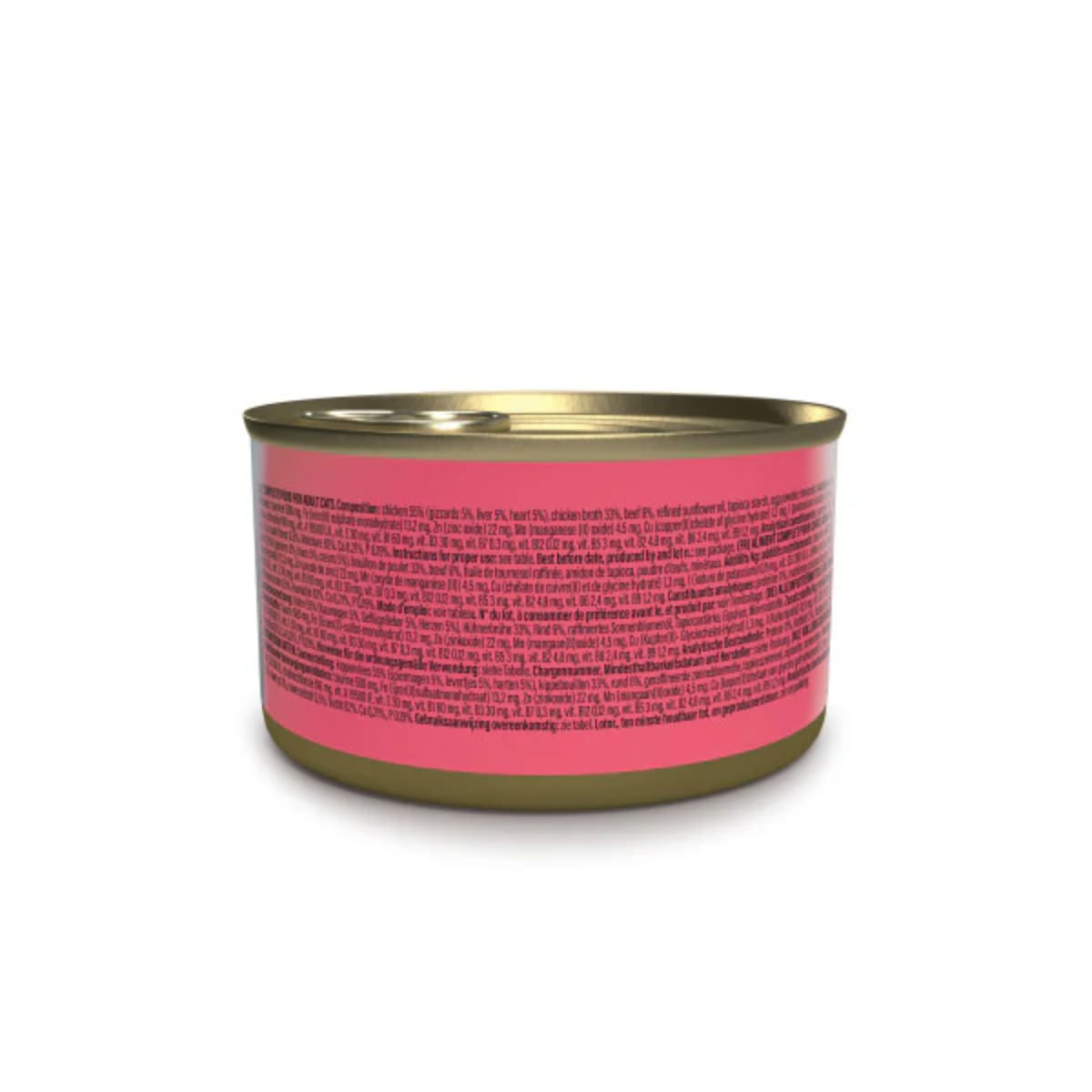 SCHESIR After Dark, Pui și Vită, conservă hrană umedă fără cereale pisici, (în supă), 80g