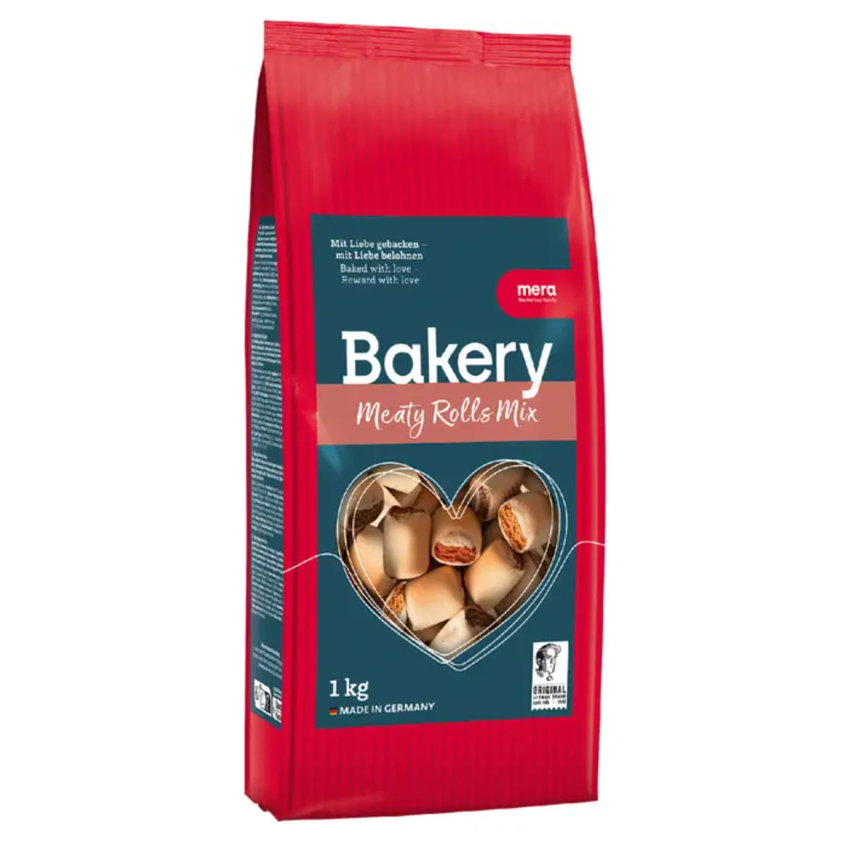 MERA Bakery Meaty Rolls Mix, XS-XL, Pește și Carne, recompense câini, 1kg