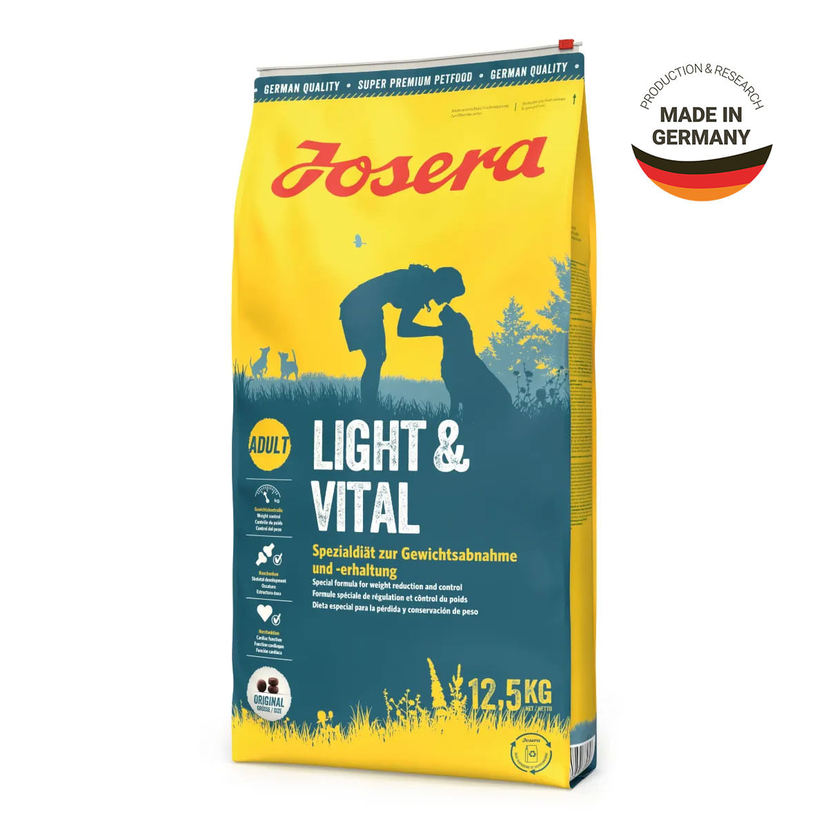 JOSERA Light & Vital, XS-XL, Pasăre, hrană uscată câini, 12.5kg - 2 | YEO