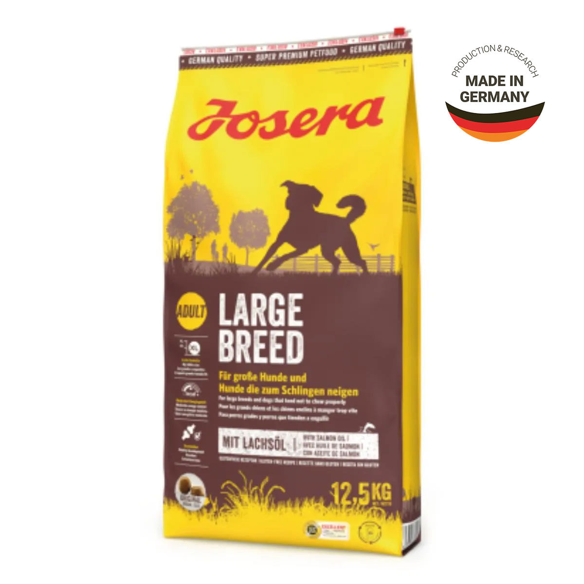 JOSERA Large Breed, L-XL, Pasăre și Somon, hrană uscată câini, 12.5kg