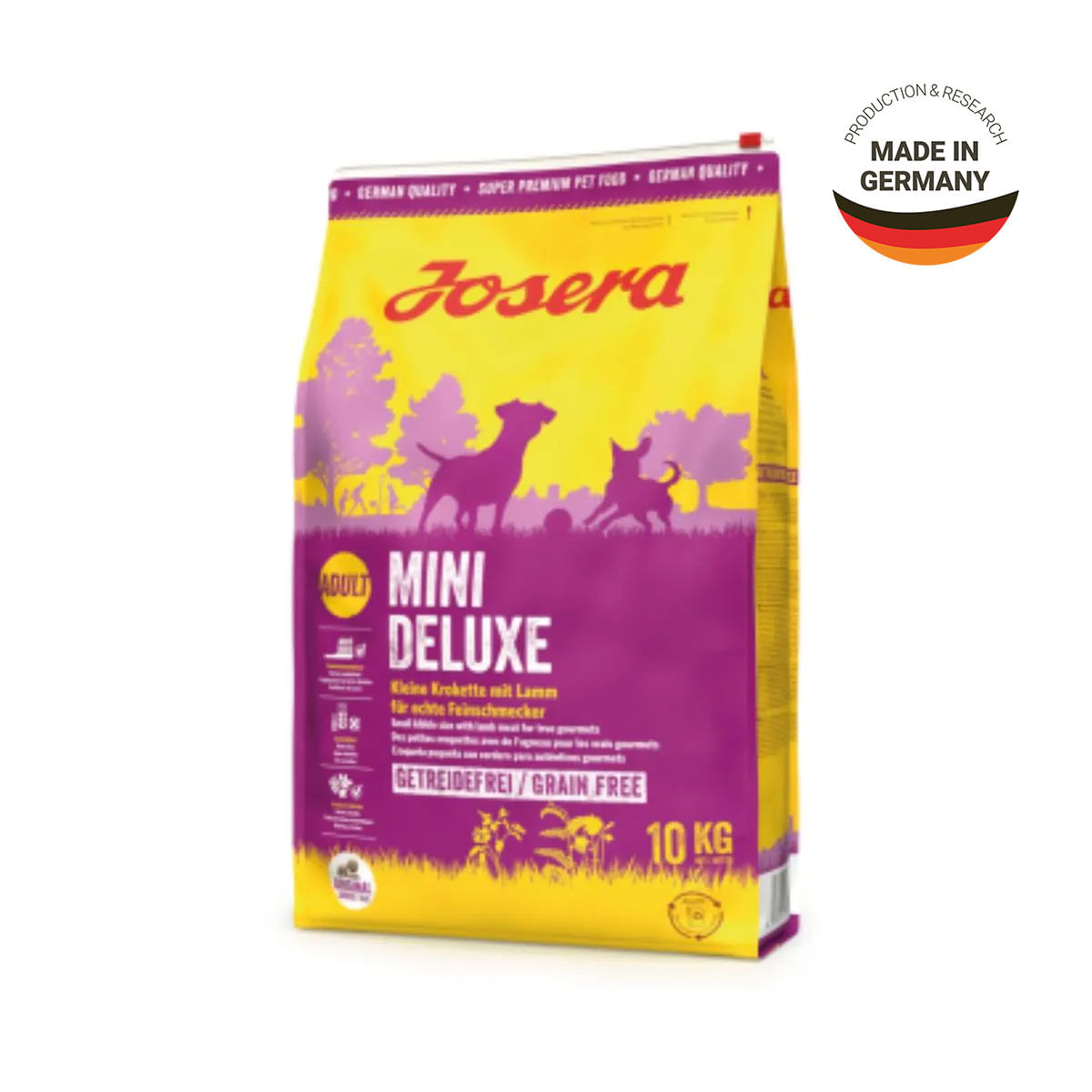 JOSERA Mini Deluxe, XS-S, Miel, hrană uscată fără cereale câini, sensibilități dentare, 10kg