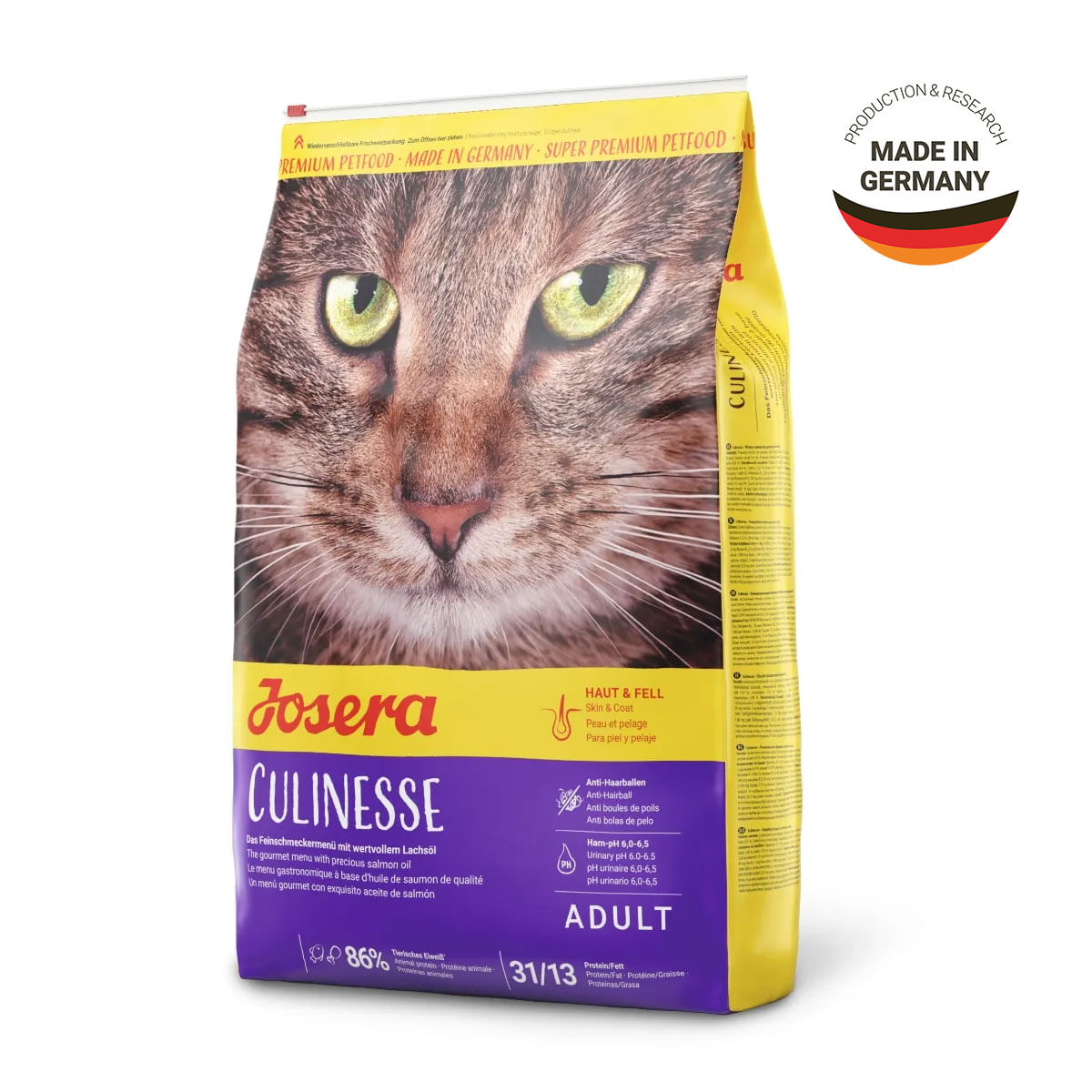 JOSERA Culinesse, Somon, hrană uscată pisici, apetit capricios, piele & blana, 10kg