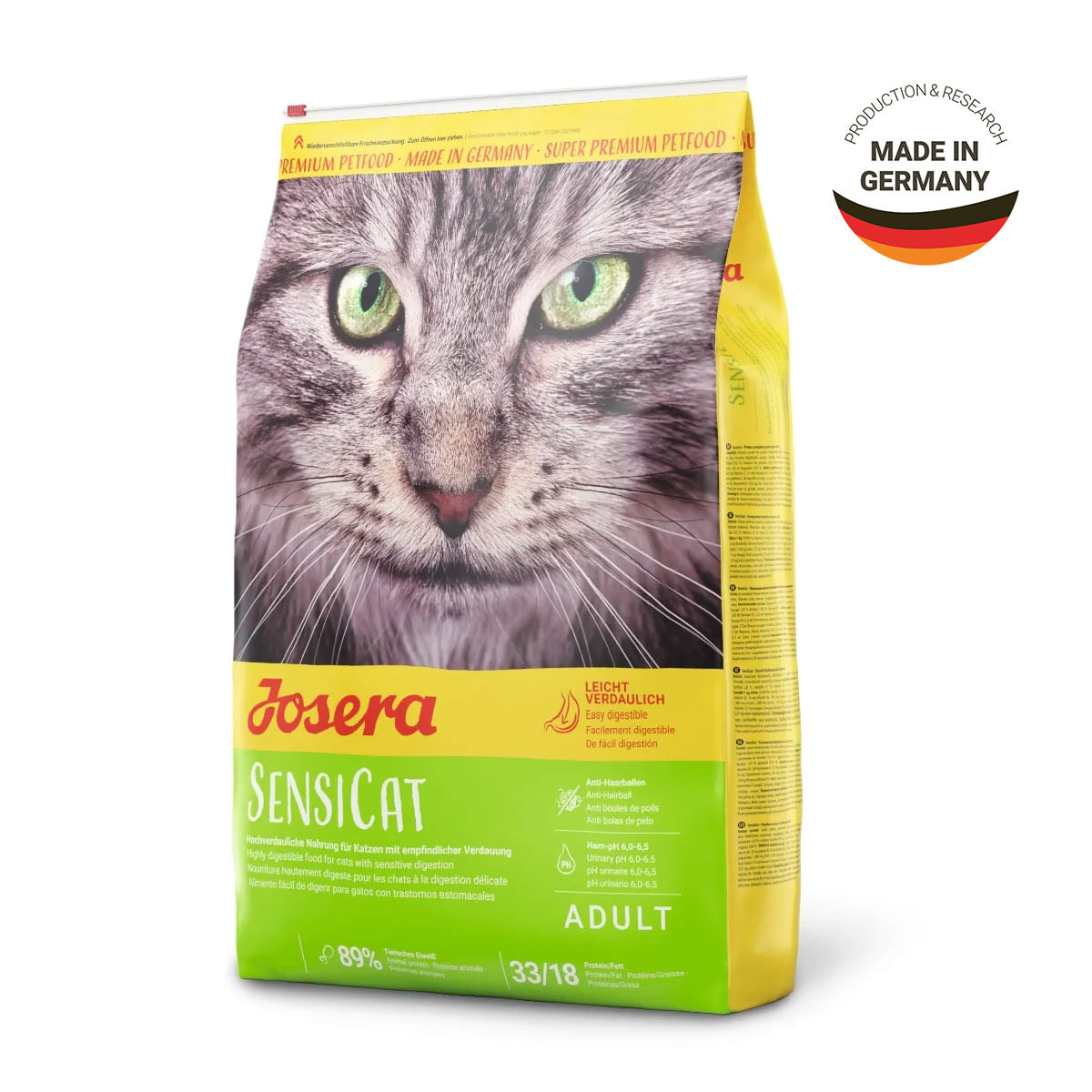 JOSERA Sensicat, Pui, hrană uscată pisici, sistem digestiv & probiotice,10kg