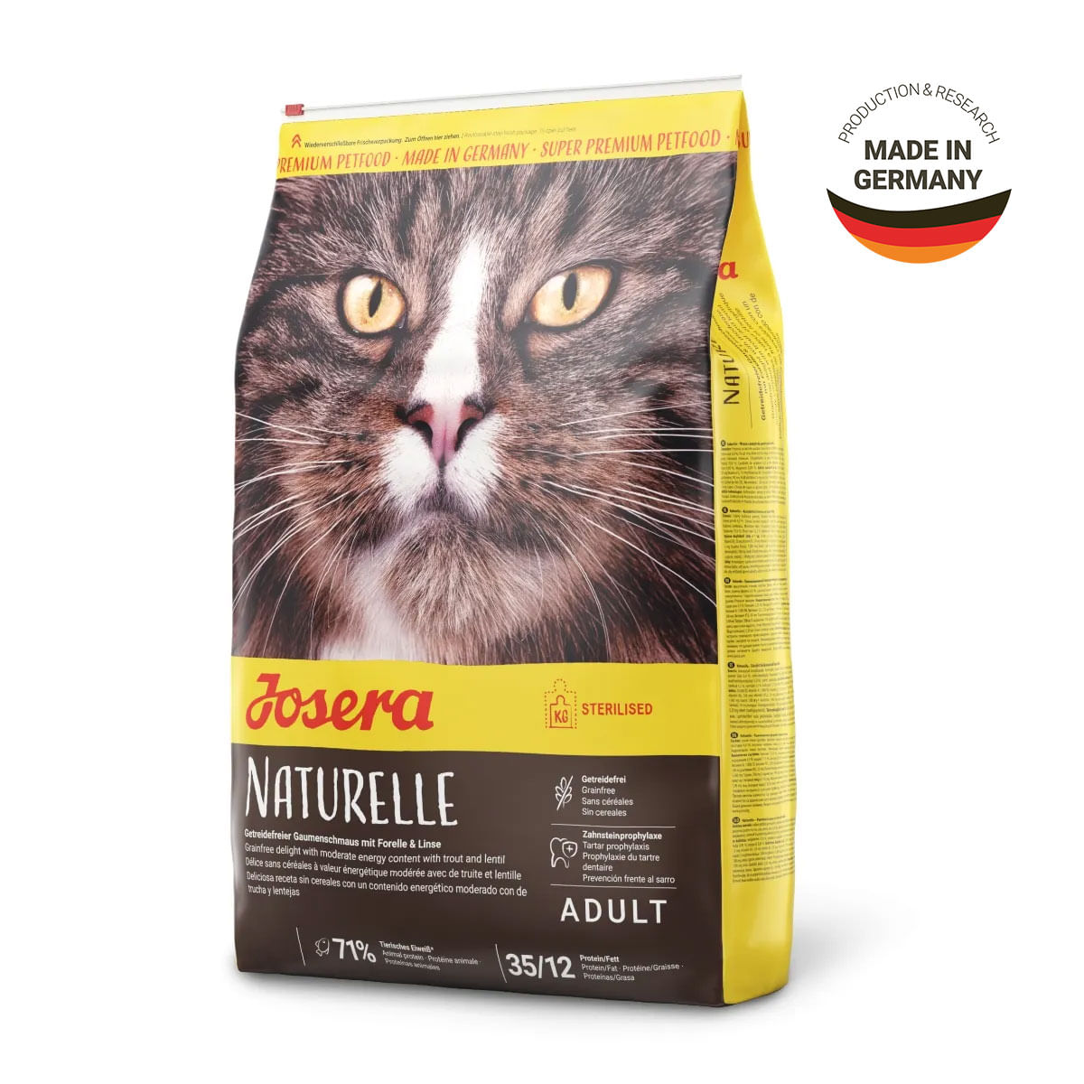 JOSERA Naturelle, Pui, hrană uscată fără cereale pisici sterilizate, 10kg - 2 | YEO