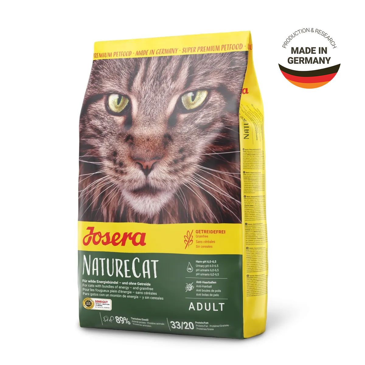 JOSERA Naturecat, Pui și Somon, hrană uscată fără cereale pisici, 10kg