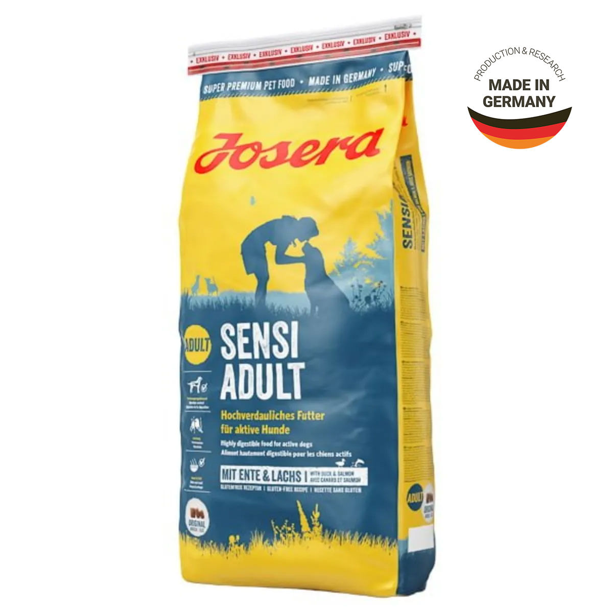 JOSERA Sensi Adult, XS-XL, Rață și Somon, hrană uscată câini, sistem digestiv, 15kg - 2 | YEO