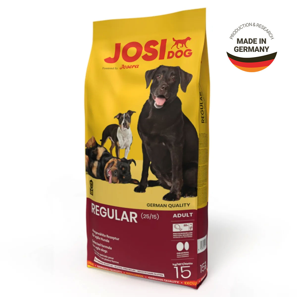 JOSIDOG Regular, XS-XL, Pasăre, hrană uscată câini, 15kg