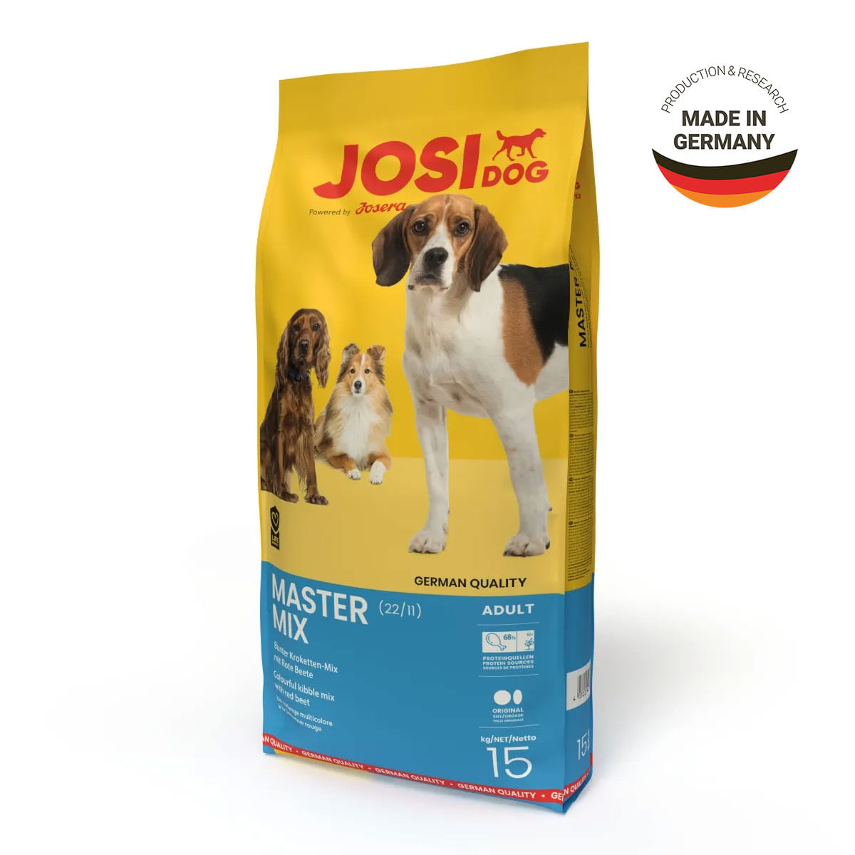 JOSIDOG Master Mix, XS-XL, Pasăre, hrană uscată câini, 15kg