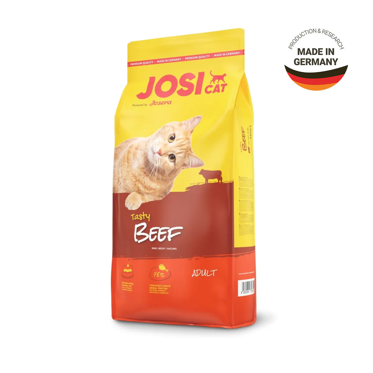 JOSICAT Tasty, Vită, hrană uscată pisici, 10kg