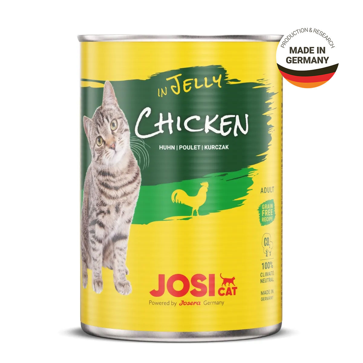 JOSICAT, Pui, bax conservă hrană umedă pisici, (în aspic), 400g x 12