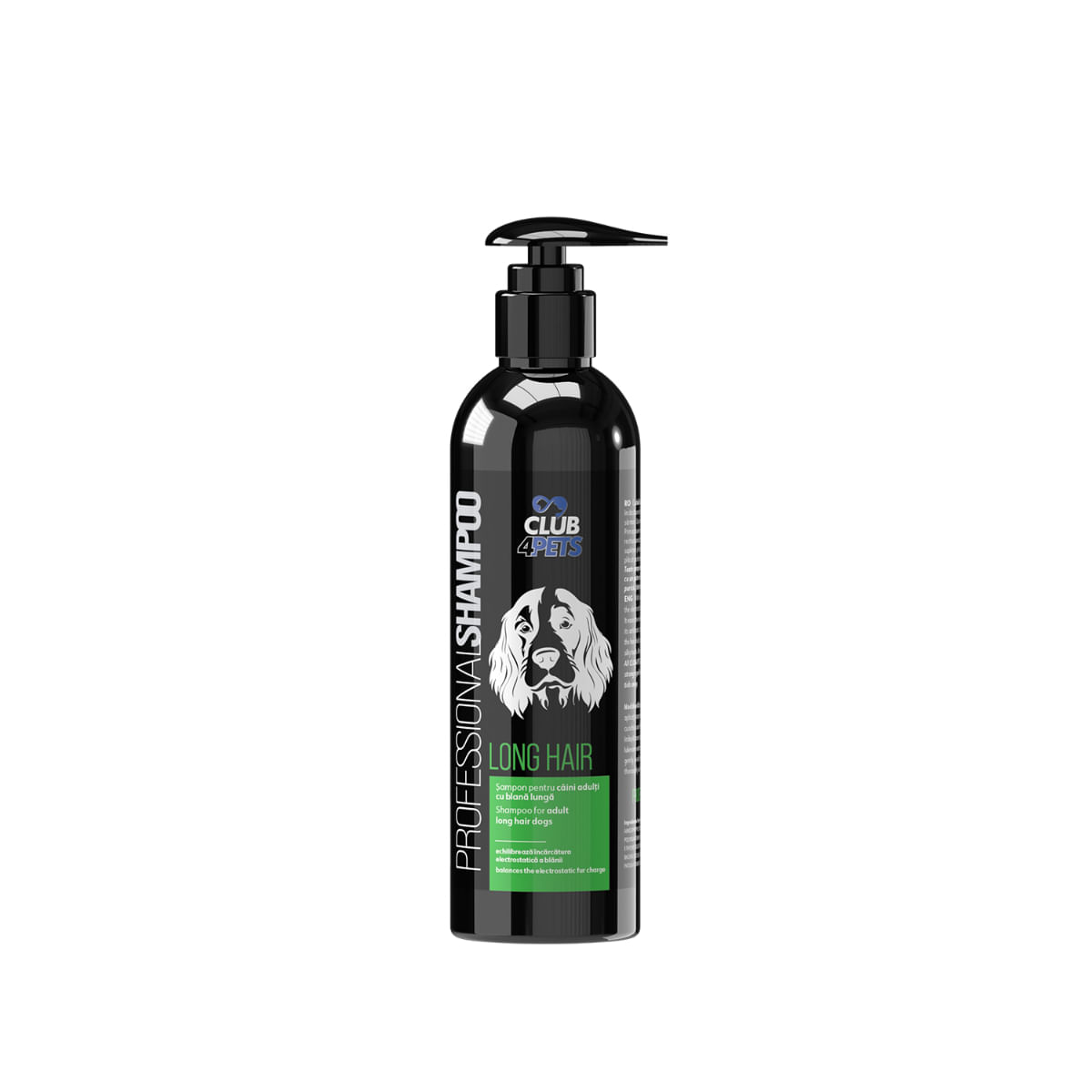 CLUB 4 PETS Profesional Long Hair, șampon câini, păr lung, blană sârmoasă, flacon cu aplicator, 250ml - 1 | YEO