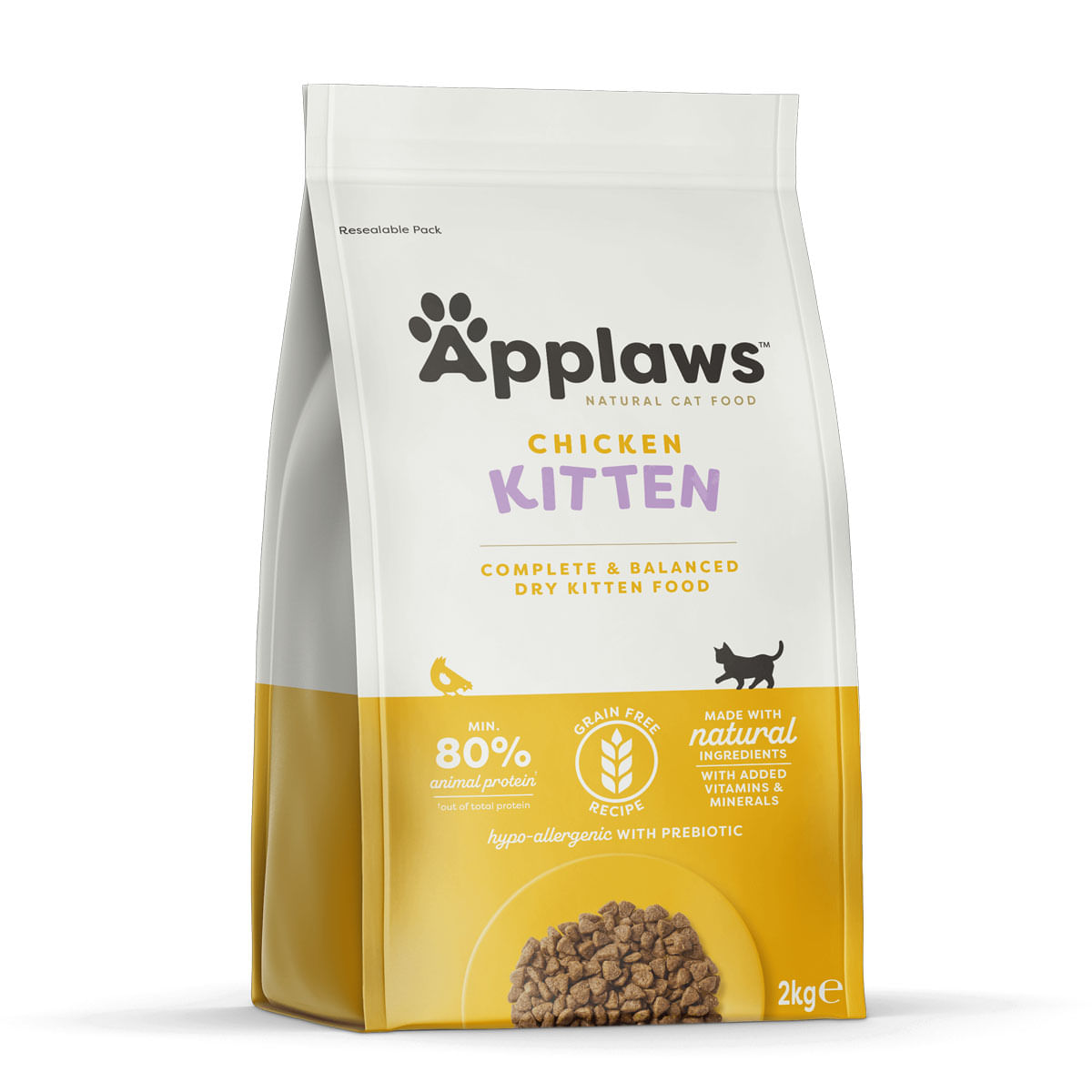 APPLAWS Kitten, Pui, hrană uscată pisici junior, 2kg - 2 | YEO