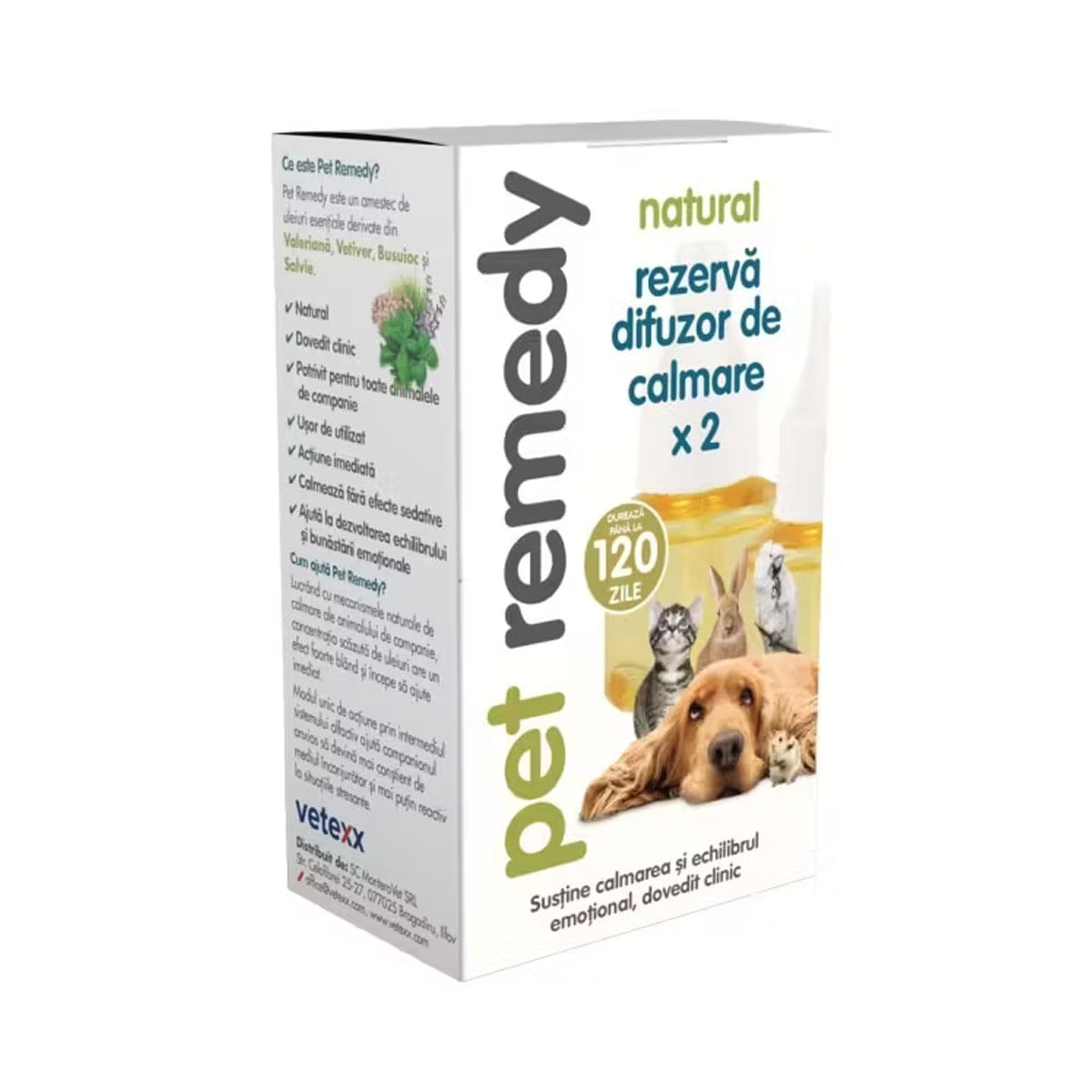 PET REMEDY Plug Diffuser Refill, 2 x 40 ml