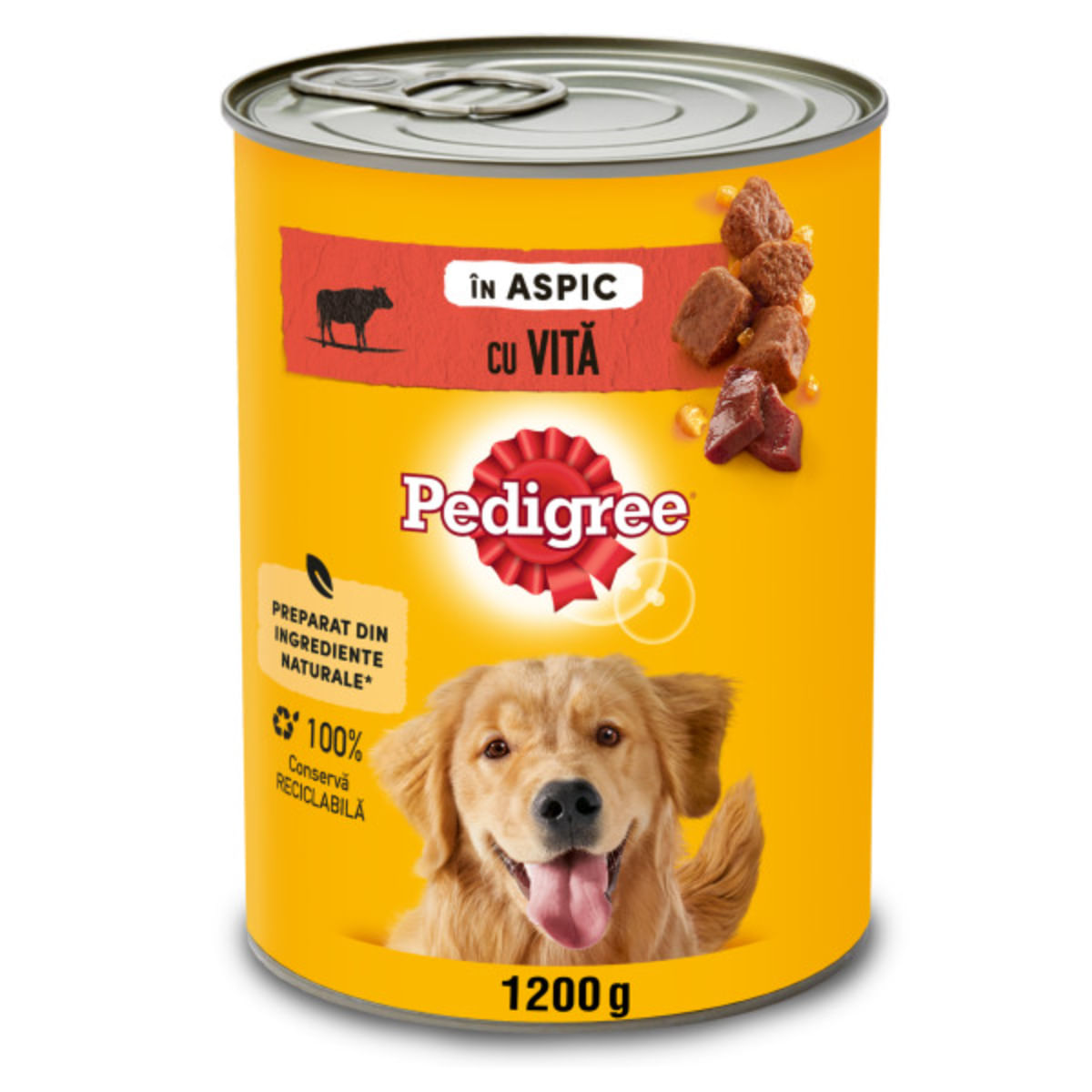 PEDIGREE, XS-XL, Vită și Pasăre, conservă hrană umedă câini, (în aspic), 1.2kg - 2 | YEO