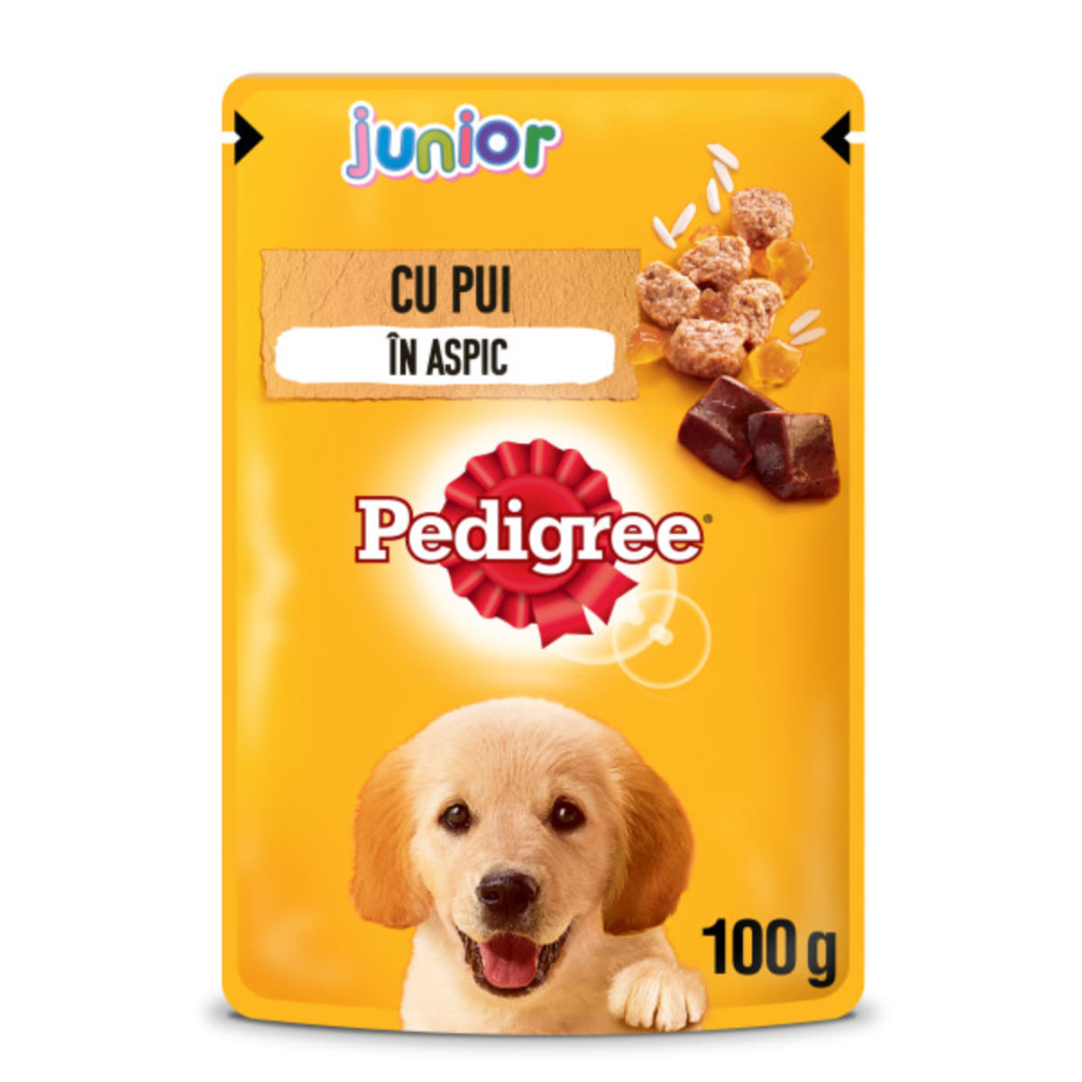 PEDIGREE Junior, XS-XL, Pui, plic hrană umedă câini junior, (în aspic), 100g - 2 | YEO