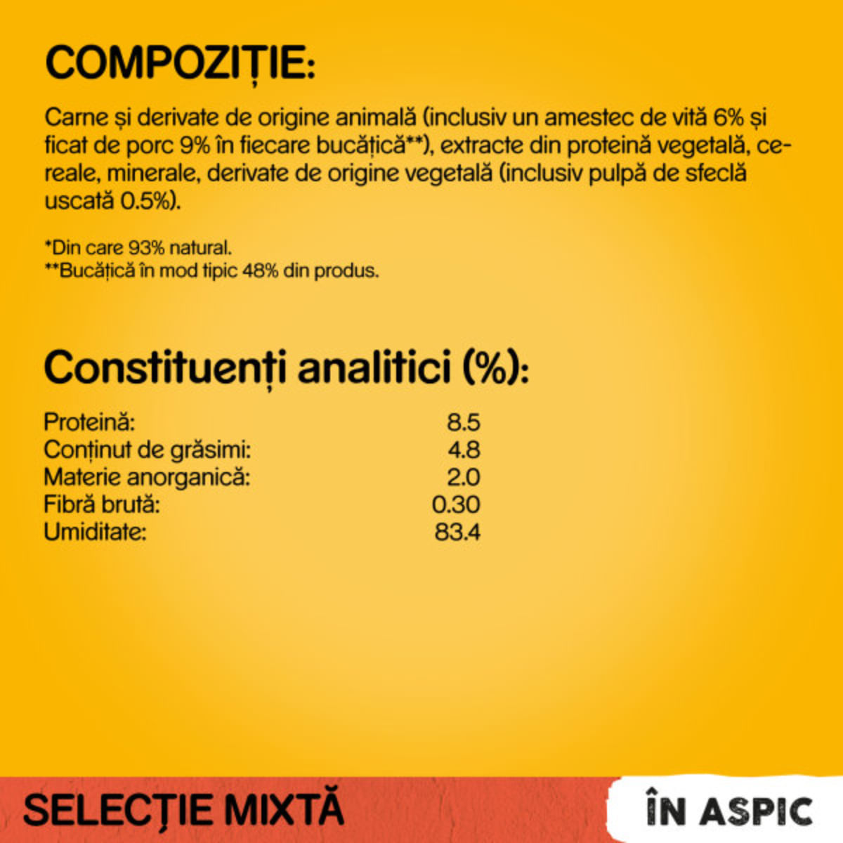PEDIGREE Selectie Mixtă, XS-XL, Vită și Pasăre, plic hrană umedă câini, (în aspic), bax, 400g x 13buc