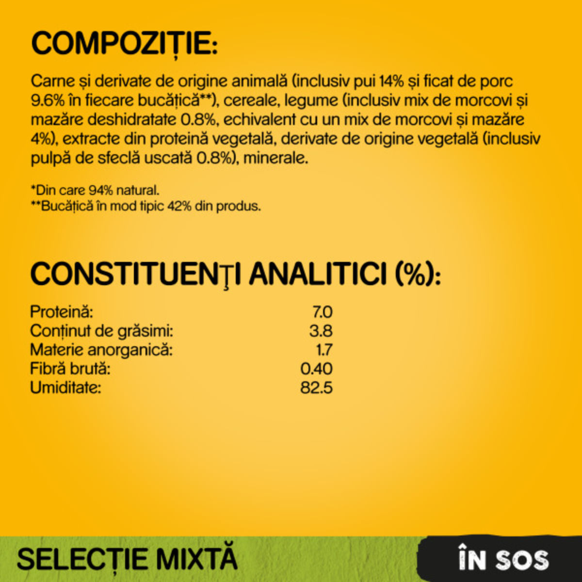 PEDIGREE, XS-XL, Vită și Pasăre, plic hrană umedă câini, (în sos), bax, 400g x 13buc
