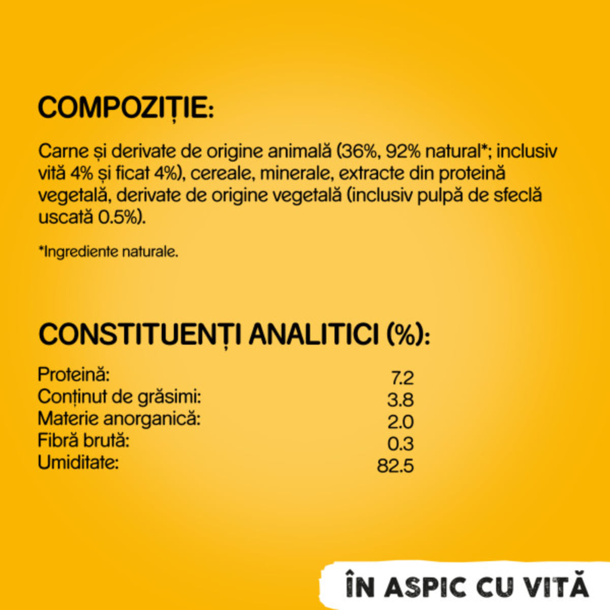 PEDIGREE, XS-XL, Vită și Pasăre, conservă hrană umedă câini, (în aspic), 400g