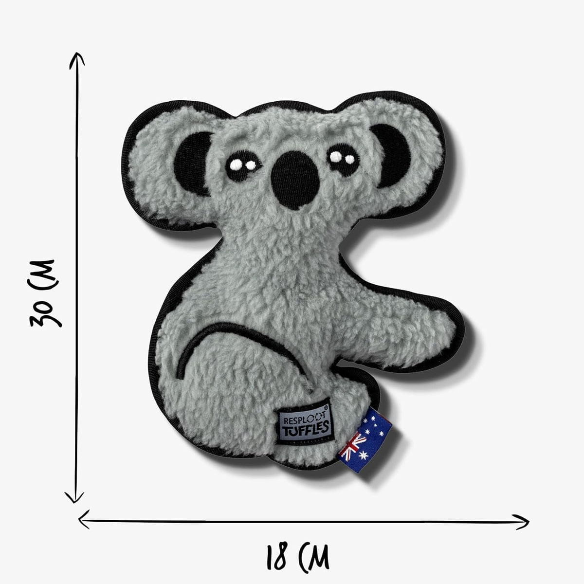 Koala Tuffles WWF, Jucărie pentru caini, din materiale reciclate, 23 x 22 cm Koala Tuffles WWF, Jucărie pentru caini, din materiale reciclate, 23 x 22 cm - 2 | YEO