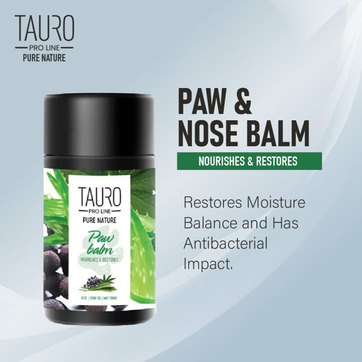 TAURO PRO LINE Pure Nature Paw Balm Nourishes & Restores, Balsam pentru Lăbuțe, Câini și Pisici ,75ml - 2 | YEO