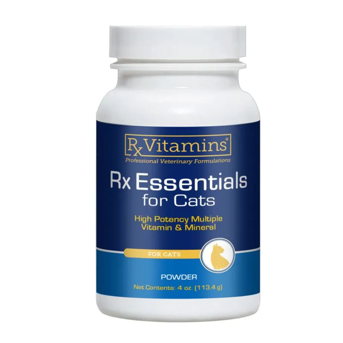 RX VITAMINS Essentials Feline, multivitamine pisici, pudră RX VITAMINS Essentials Feline, multivitamine pisici, flacon, 113.4g pudră