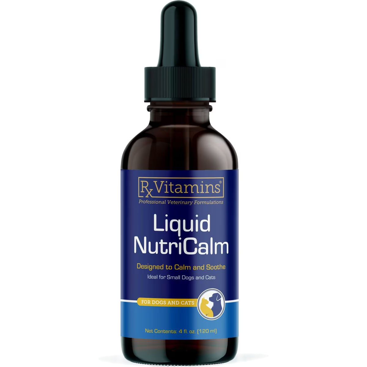 RX VITAMINS Liquid NutriCalm, supliment sistem nervos & calmante câini, suspensie orală RX VITAMINS Liquid NutriCalm, supliment sistem nervos & calmante câini și pisici, flacon, 120ml suspensie orală