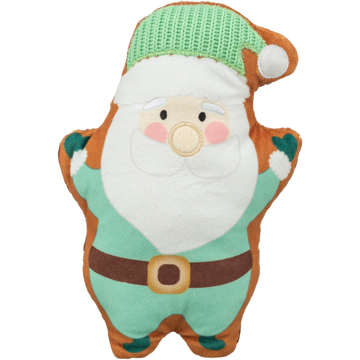 TRIXIE Christmas Santa Claus, jucărie de pluș câini, pluș TRIXIE Christmas Santa Claus, jucărie de pluș câini XS-XL, pluș, verde și alb, 22cm