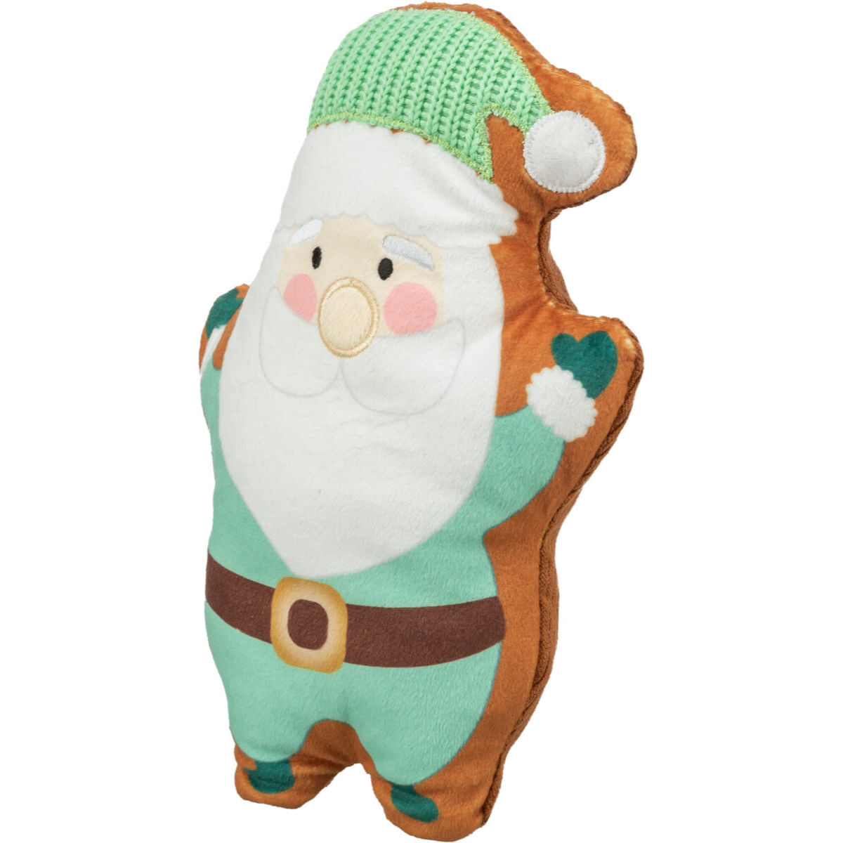 TRIXIE Christmas Santa Claus, jucărie de pluș câini, pluș TRIXIE Christmas Santa Claus, jucărie de pluș câini XS-XL, pluș, verde și alb, 22cm - 2 | YEO