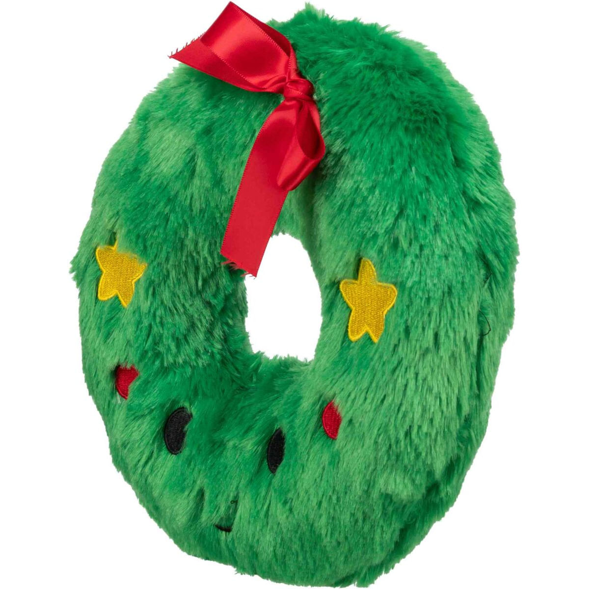 TRIXIE Christmas Coronita de Craciun, jucărie de pluș câini, cu sunet, pluș TRIXIE Christmas Coronita de Craciun, jucărie de pluș câini XS-XL, cu sunet, pluș, verde, 22cm - 2 | YEO