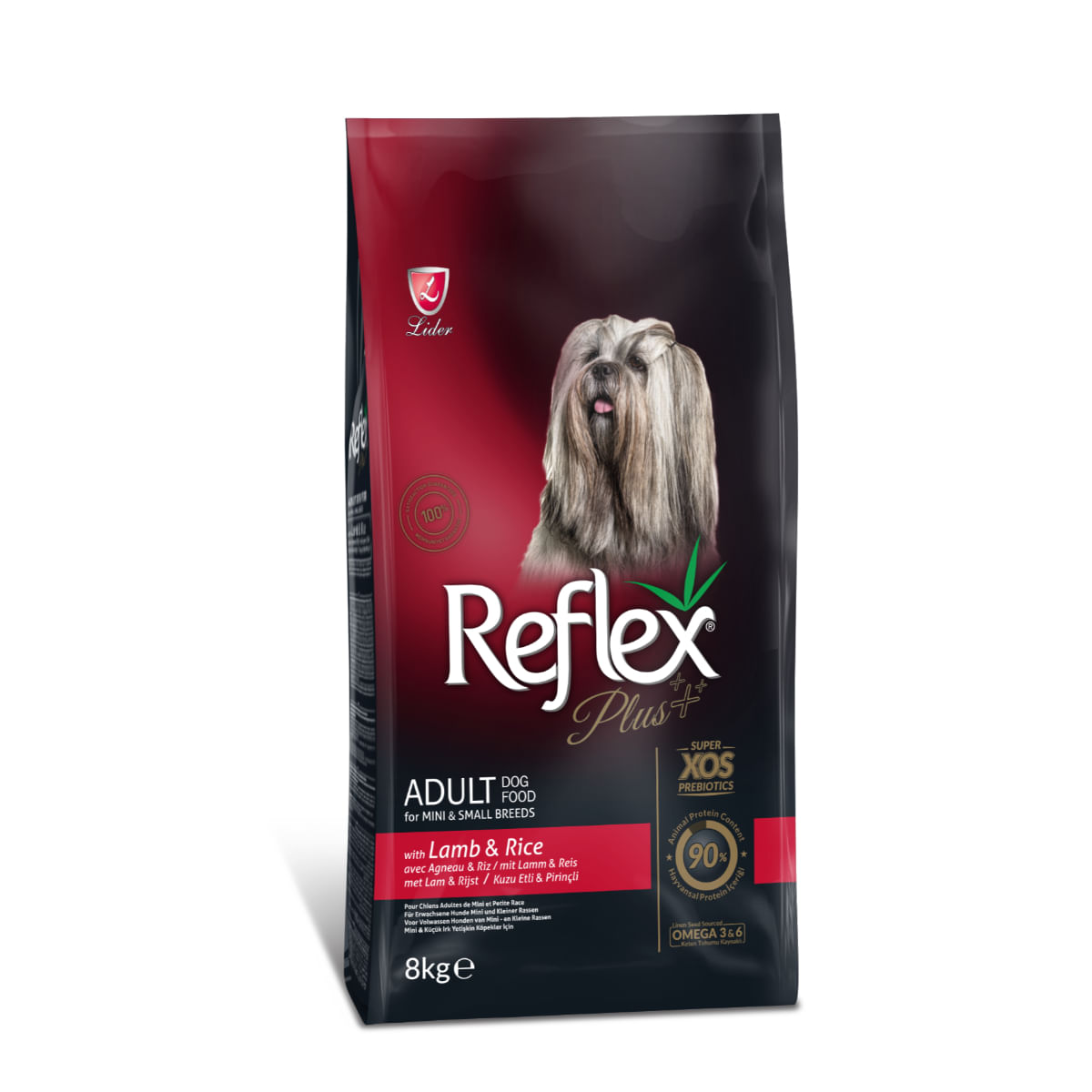 REFLEX Plus Adult Mini & Small Breed, XS-S, Miel și Orez, hrană uscată câini, 8kg