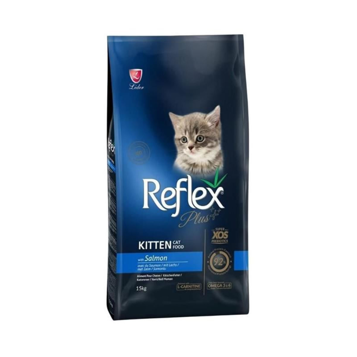 REFLEX Plus Kitten, Somon, hrană uscată pisici junior, 15kg - 1 | YEO