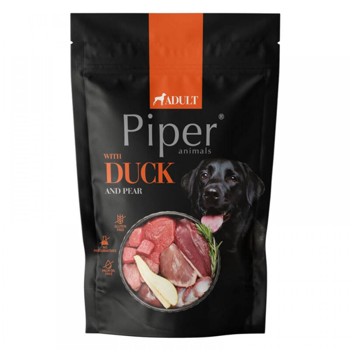 PIPER Animals, XS-XL, Rață, plic hrană umedă câini, (în aspic), 500g