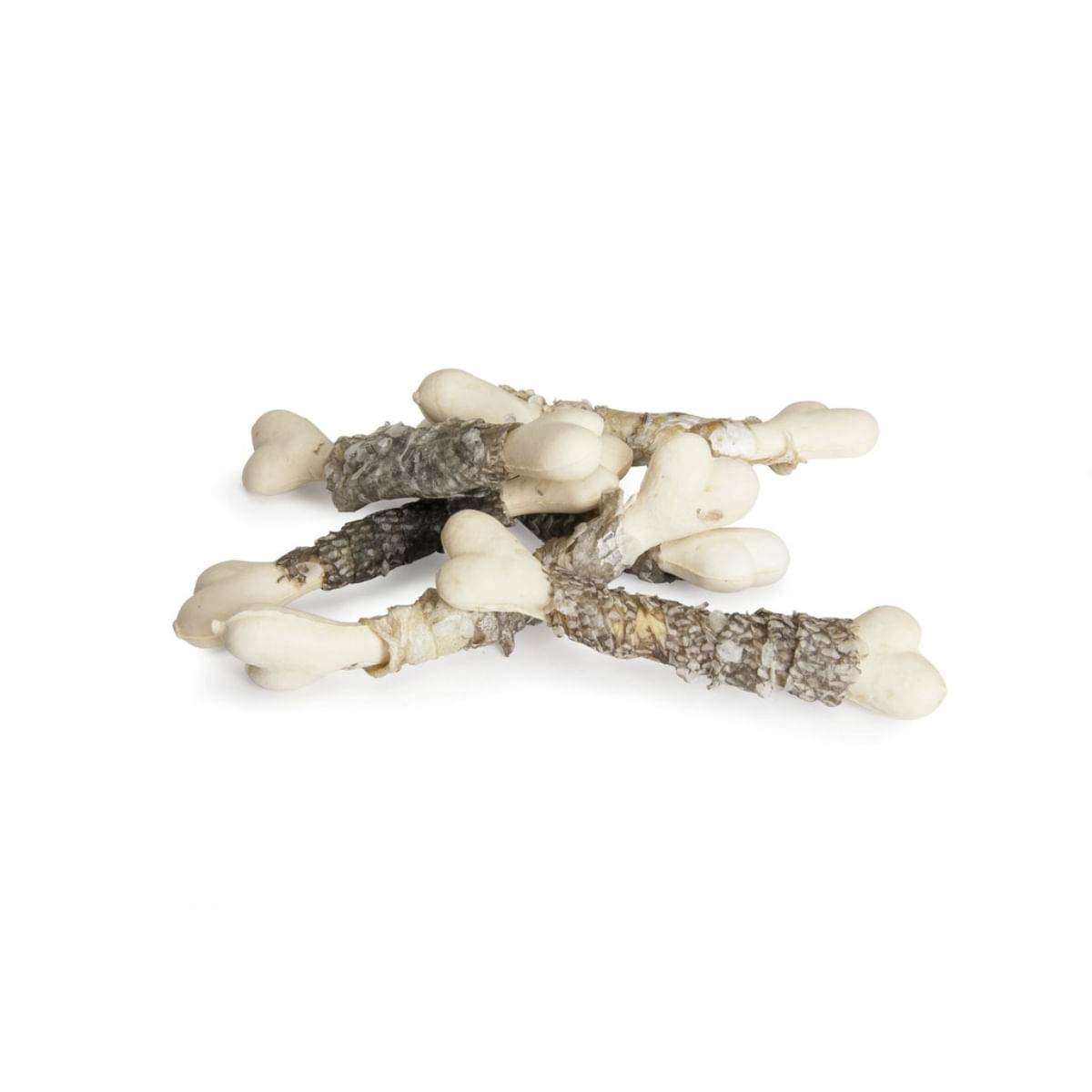 CAMON Codfish Skin & Cornstarch Bones, XS-XL, Cod, punguță recompense câini, 80g - 2 | YEO