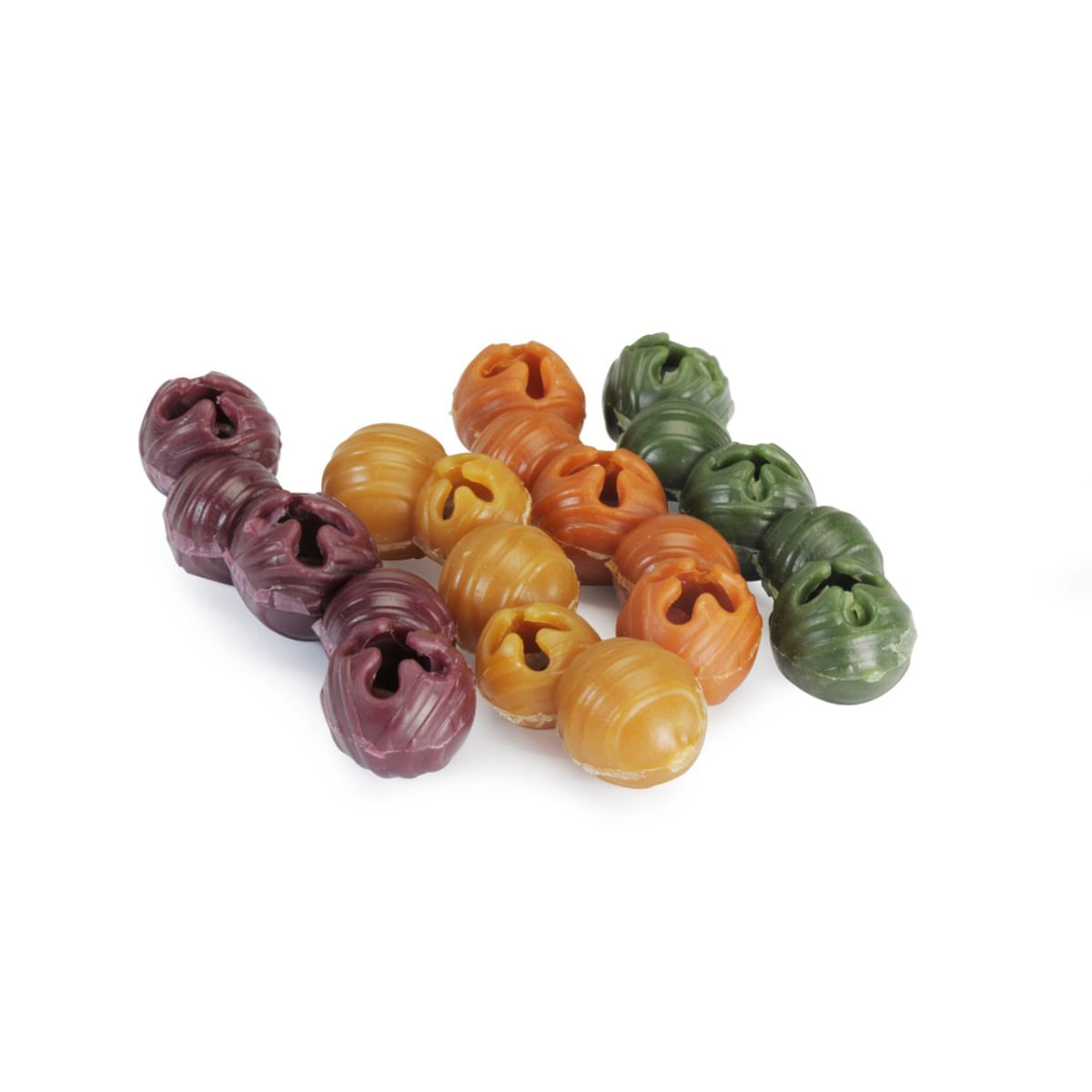 CAMON Dental Snack Mix Veggie Bells, XS-XL, Cartof Dulce și Fructe, punguță recompense câini, 100g