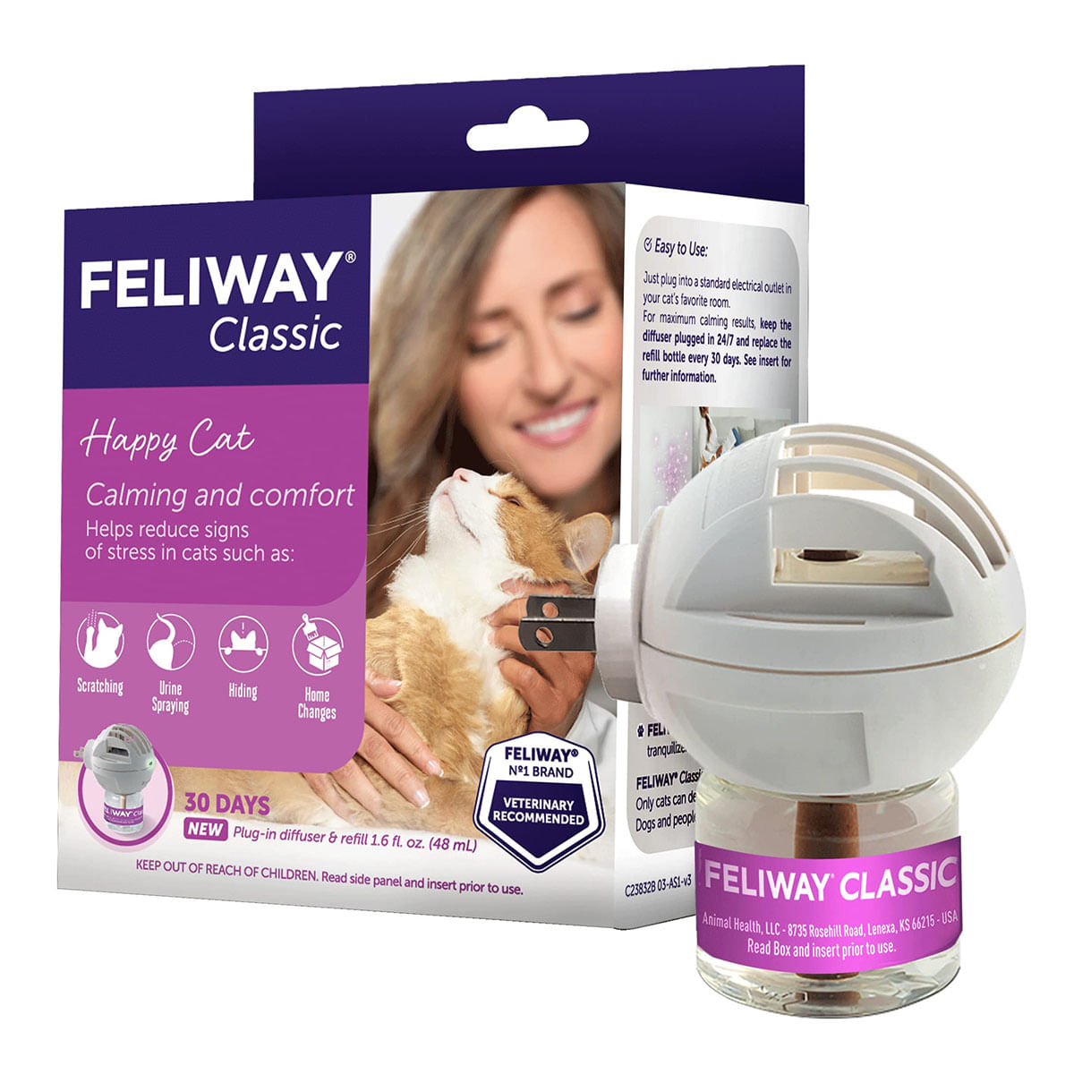 Feliway Diffuser Anti Stres Pentru Pisici, 48 ml - 1 | YEO