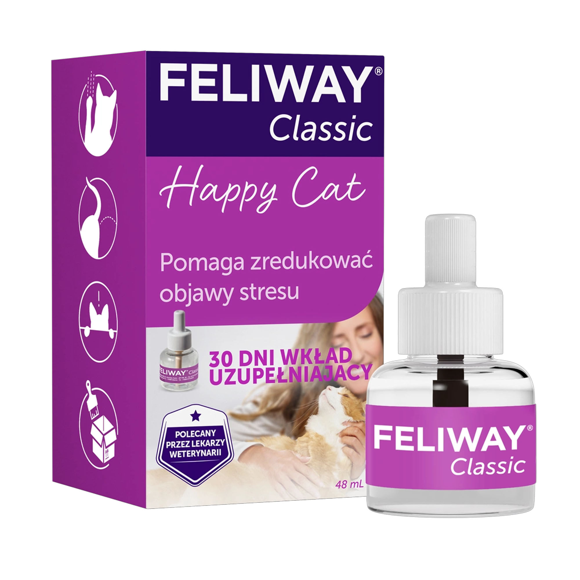 Feliway Rezerva Diffuser Anti Stres Pentru Pisici, 48 ml - 1 | YEO