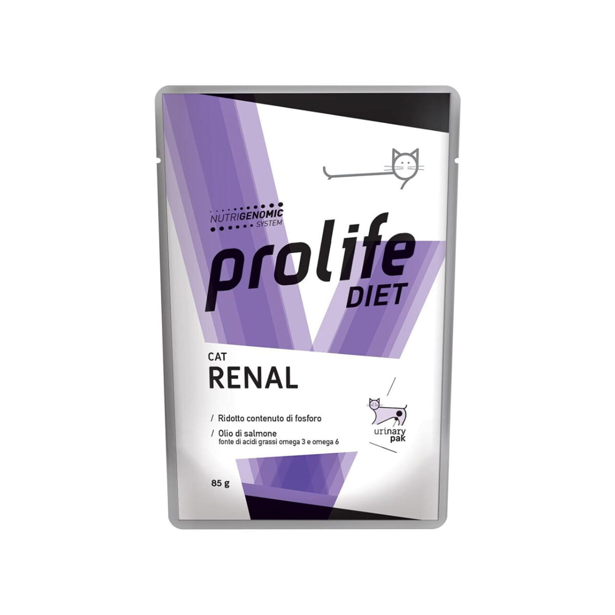 PROLIFE Diet Renal, Pui și Vită, dietă veterinară, plic hrană umedă pisici, sistem renal, (în aspic), bax, 85g x 12buc