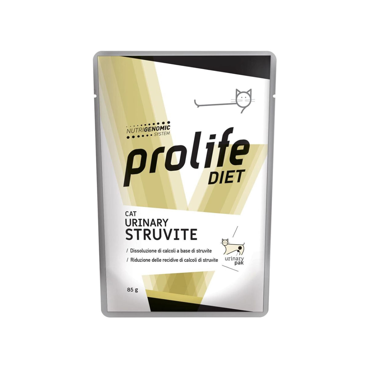 PROLIFE Diet Urinary Struvite, Pui și Vită, dietă veterinară, plic hrană umedă pisici, sistem urinar, (în aspic), bax, 85g x 12buc - 1 | YEO