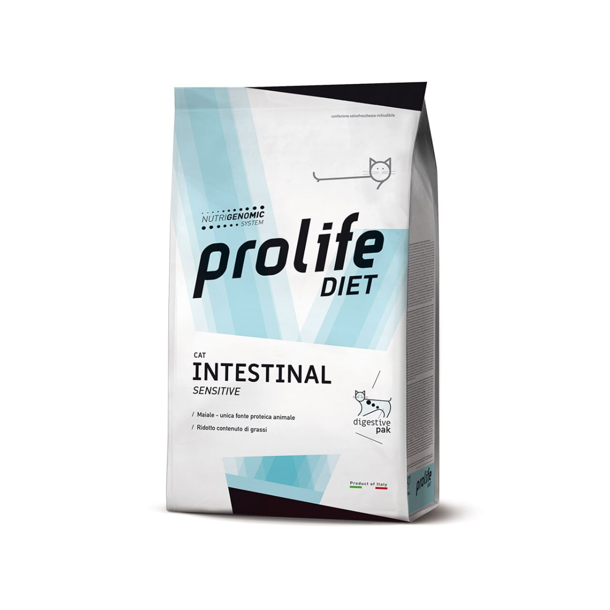 PROLIFE Intestinal Sensitive, Porc, dietă veterinară, hrană uscată pisici, sistem digestiv, 1.5kg