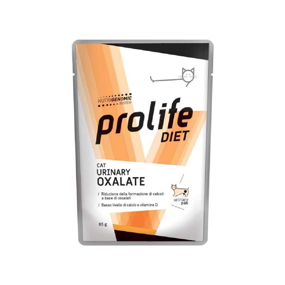 PROLIFE Diet Urinary Oxalate, Pui și Vită, dietă veterinară, plic hrană umedă pisici, sistem urinar, (în aspic), bax, 85g x 12buc