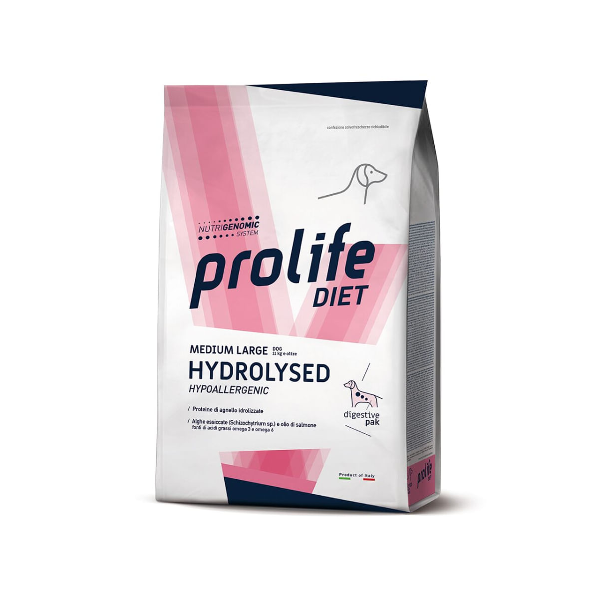 PROLIFE Hydrolysed Hypoallergenic, M-XL, Miel, dietă veterinară, hrană uscată câini, alergii, 2kg