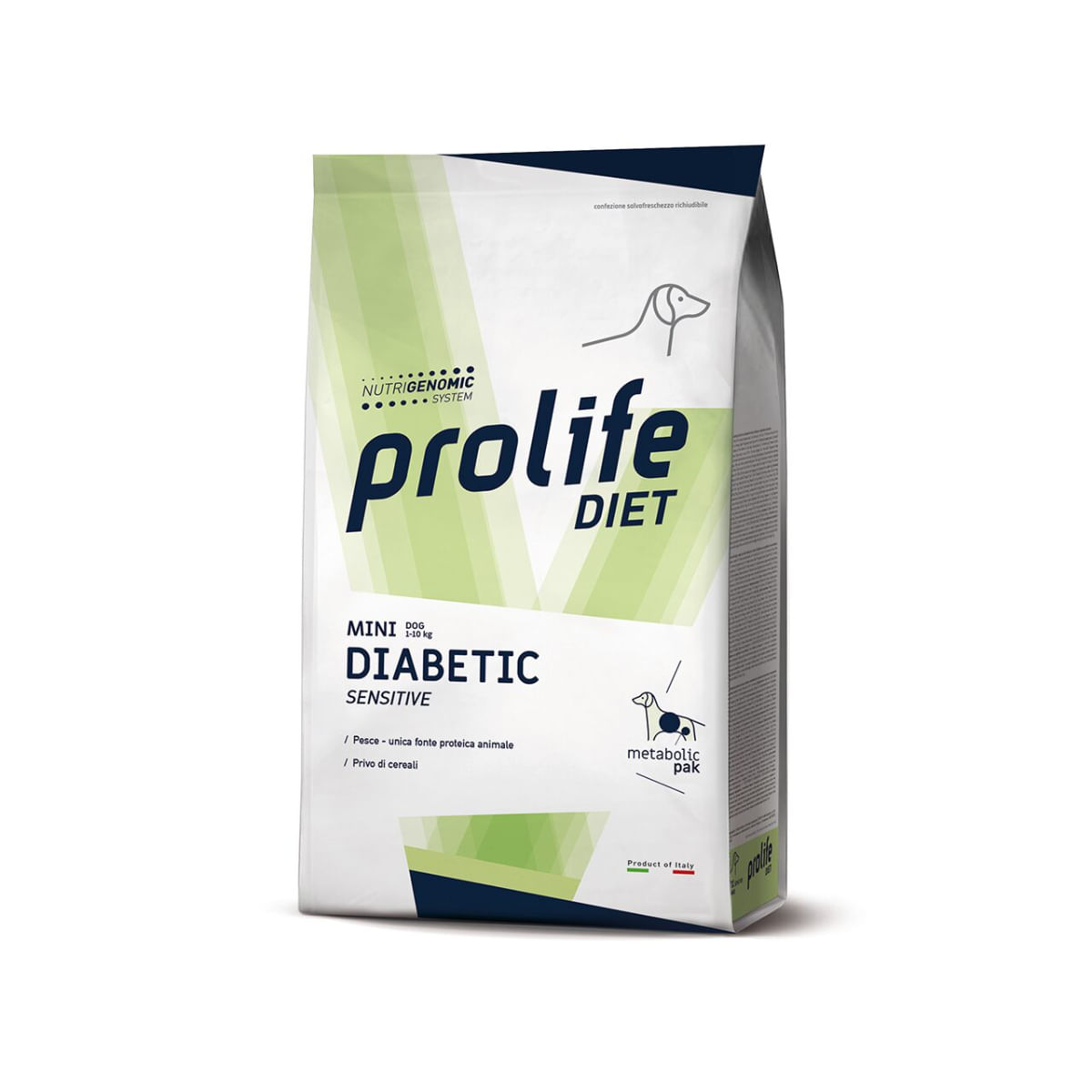 PROLIFE Mini Diabetic Sensitive, XS-S, Păstrăv, dietă veterinară, hrană uscată câini, diabet, 5kg - 1 | YEO