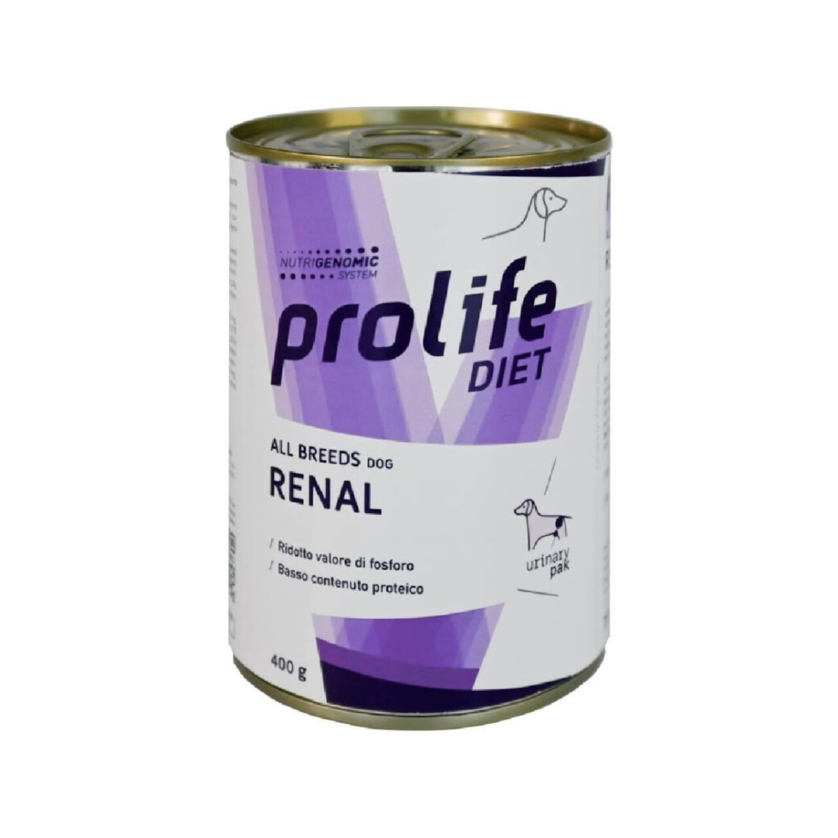 PROLIFE Diet Renal, XS-XL, Pui și Vită, dietă veterinară, conservă hrană umedă câini, sistem renal, (în aspic), 400g